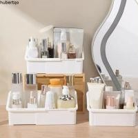 ราคา ฮับ กล่องเก็บตู้กระจกยืดได้ กล่องเก็บเครื่องสําอางแบบปรับได้พลาสติก อเนกประสงค์พร้อมแผ่นกั้นกล่องเก็บลิปสติกสีขาวที่เก็บของในบ้ (56011220119)