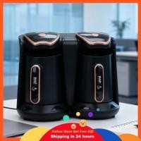 ราคา Supergoodsales Supergoodsales เครื่องชงกาแฟตุรกี 1200W เครื่องไฟฟ้าสองช่องพร้อม 2 ถ้วยสำหรับการต้มเครื่องดื่มร้อน (56310688041)