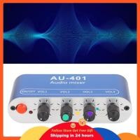 ราคา Supergoodsales Supergoodsales เครื่องมิกซ์เสียงสายสเตอริโอแบบพกพา DC 12V 4 ช่อง 3 5 มม ตัวเลือกเสียงเครื่องขยายเสียงเป็นไมโครโฟนกีต้าร์คีย์บอร์ดหรือเวทีย่อย (50108819664)