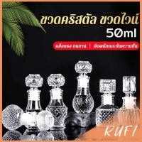 ราคา RUFI ขวดไวน์จิ๋ว ขวดไวน์ขนาดเล็ก ขวดเหล้า ขวดแก้ว วิสกี้ ขวดคริสตัล Glass bottle (28700620176)