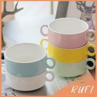 ราคา RUFI ถ้วยซุป เซรามิกส์ ชามซุป ถ้วยโจ๊ค มีหูจับทั้งสองด้านสีสันสะดุดตา Soup cup (25366072522)
