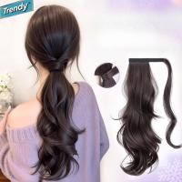 ราคา วิกผมอินเทรนด์ผมหางม้า Velcro ไขลานต่ําวิกผมหางม้าถักเปียหญิงธรรมชาติผมปุยเพิ่มไขลานวิกผมผมหางม้าสูง (50410527206)