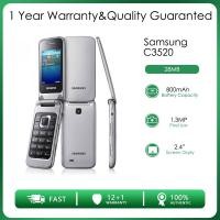 ราคา Samsung C3520 GSM 2G รองรับพลิก 28MB RAM Mini SIM 1 3MP โทรศัพท์มือถือ Java (21788889761)