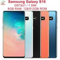 ราคา Samsung Galaxy S10 G973U1 6 1 8GB RAM 128GB ROM Octa Core Snapdragon ลายนิ้วมือ NFC สมาร์ทโฟน 4G LTE (43455404344)