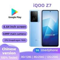ราคา IQOO Z7 5g สมาร์ทโฟน 256GB โทรศัพท์มือสองคุณภาพดีทุกสี (41327283146)