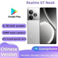 ราคา Realme GT Neo6 5G สมาร์ทโฟนปลดล็อค 256GB All Colors Good Condition โทรศัพท์มือสองต้นฉบับ (47203389691)