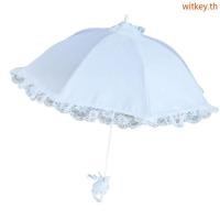 ราคา WIT Parasol ร่มทรงลูกไม้สีขาวสำหรับงานแต่งงาน ของตกแต่งและพร๊อพถ่ายภาพ (58059347872)