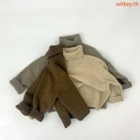 ราคา WIT เด็กฤดูหนาวเสื้อกันหนาวเด็กคอเต่า Pullovers ชายหญิง Unisex เสื้อกันหนาวถัก Hoody เสื้อกันหนาวเด็กวัยหัดเดิน (53660711084)