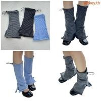 ราคา WIT ปรับสายรัดขาอุ่นสําหรับผู้หญิงเกาหลีแฟชั่นลายเท้าครอบคลุมด้านข้างแยก Flared ถุงเท้ายาว Gaiters (55410709059)