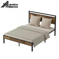 ราคา Antico เตียงเหล็ก เตียงคู่ เงียบ ฐานเตียงเสริมโลหะ อัพเกรดวัสดุไม้ค้ำใต้เตียง ท่อเหล็กหนา แข็งแรง (45559930755)