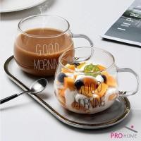 ราคา สกินตัวหนังสือ แก้วกาแฟ Good MORNING ดีไซน์เลิศ Breakfast glass (10071077235)