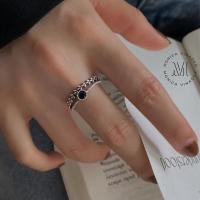 ราคา แหวนเงินแท้ Black Diamond แหวนเพชรสีดำนำโชค แหวนมงคล แหวนผู้หญิง แหวนพลอย แหวนไพลิน แหวนปรับขนาดได้ แหวนหิน (24316596312)