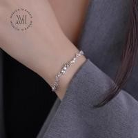 ราคา สร้อยข้อมือเงินแท้ Butterfly Diamond กำไลเพชร กําไลข้อมือผู้หญิง กำไลข้อมือเงินแท้ สร้อยข้อมือเพช ของขวัญวันครบรอบ (24782939812)