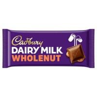 ราคา cadbury dairy milk whole nut chocolate 180g (47910014624)