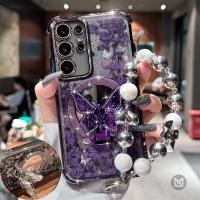ราคา SAMSUNG สําหรับSamsung Galaxy A05 A05S A04 A04S A04E A03 A03S A03Core A02 A02Sชุบกันกระแทกผีเสื้อกระจกขาตั้งเคสโทรศัพท์พร้อมสายคล้อง (56460615282)