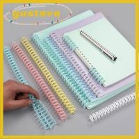 ราคา GUSTAVA 10 ชิ้นแหวนหลวม Binder หัวเข็มขัด A4 A5 B5 โน้ตบุ๊ค Binding Clip DIY Binding Strip พลาสติก 12 มิลลิเมตร 30 หลุมหนังสือวงกลมสมุดภาพอัลบั้มโน้ตบุ๊ค Decument (27595021483)