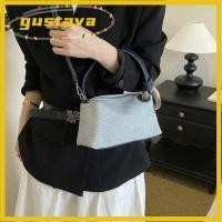 ราคา กระเป๋าสะพาย GUSTAVA กระเป๋าถือหมอนหัวเข็มขัดโลหะสีทึบ กระเป๋าทรงสี่เหลี่ยมความจุขนาดใหญ่ Slouchy (57161313567)