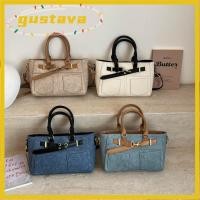 ราคา GUSTAVA กระเป๋าสะพายไหล่ กระเป๋าด้านหน้าล้าง Denim Underarm Bag เข็มขัดความจุขนาดใหญ่สายคล้องคอกระเป๋าสะพายข้างผู้หญิงใช้ (56911825801)
