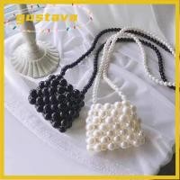 ราคา GUSTAVA กระเป๋าใบเล็กฤดูร้อน สีทึบสานกระเป๋าใบเล็กยอดนิยม ไข่มุกประดับด้วยลูกปัดกระเป๋าใบเล็กมุกอเนกประสงค์ผู้หญิง (56761369122)