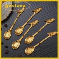 ราคา GUSTAVA ช้อนผสม อุปกรณ์ครัว Vintage Royal สไตล์ขนมหวาน Flatware ช้อนขนมหวานช้อนชาช้อนกาแฟคริสต์มาส (56561471264)
