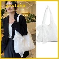 ราคา GUSTAVA กระเป๋าถือลูกไม้พิมพ์ลายดอกไม้น้ําหนักเบาอเนกประสงค์สไตล์เกาหลี Tote Bag ผ้าใบพร้อมผ้าพันคอผ้าไหมเย็บปักถักร้อยลูกไม้กระเป๋าสะพายโรงเรียนทํางานทุกวันใช้ (56361363962)
