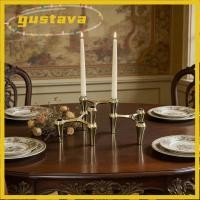 ราคา เชิงเทียน GUSTAVA ขาตั้งเทียนนอร์ดิกดีไซน์เรียบง่าย เชิงเทียนสามเหลี่ยมโลหะผสมวินเทจ (56010103351)