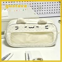 ราคา ดินสอ GUSTAVA พร้อมกระเป๋าดินสอความจุขนาดใหญ่ Ita Display Window Kawaii แบบพกพารูปแบบแมวกระเป๋าปากกาสองชั้น (52562002247)