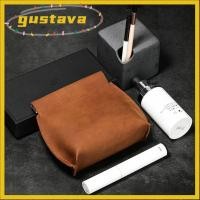 ราคา กระเป๋าใส่เหรียญ GUSTAVA กระเป๋าใส่เศษแก้วขนาดเล็กแบบพกพา กระเป๋าใส่หูฟังหนัง PU วินเทจลิปสติกเครื่องสําอาง (52411275828)