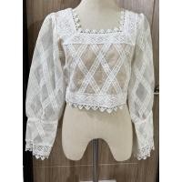 ราคา เสื้อลูกไม้แขนยาวสีขาว (51455691388)