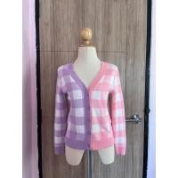 ราคา เสื้อกันหนาวไหมพรมสีม่วง ชมพู pomelo xs (47260870421)