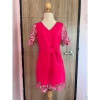 ราคา จั๊มสูทขาสั้น สีบานเย็น ไซส์ L (45261067527)