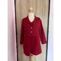 ราคา ชุดเซตจั๊มสูทเสื้อครอปสีแดง มีซับในทั้งตัว CHALITA (56107963194)