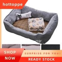 ราคา hottoppe เตียงสุนัขแมวโซฟาสุนัขเตียงสุนัข House Nest Cave สี่เหลี่ยมผืนผ้านุ่มแมวสุนัขโซฟาเตียง Cooling Mat ผ้าห่มและของเล่นกระดูก (58161327431)