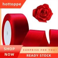 ราคา hottoppeริบบิ้นสีแดง 1 1 2 นิ้ว 25 หลาซาตินหัตถกรรมริบบิ้น ริบบิ้นผมไหมโพลีเอสเตอร์หน้าเดียว ริบบิ้นผ้าสําหรับช่อ (49661510435)
