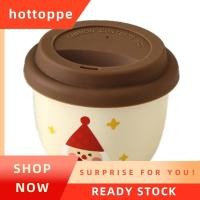 ราคา hottoppe แก้วกาแฟเซรามิคพร้อมฝาปิดซิลิโคน หรูหรา ทนความร้อน กันลื่น ถ้วยชาแบบพกพาสําหรับกลางแจ้งและใช้ A (48909444489)