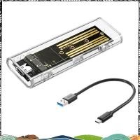 ราคา Super M2 SSD กรณี M 2 NVME SSD แบบพกพา USB3 1 Type C SSD โปร่งใส Hard Disk กรณี 5Gbps สําหรับ PC (29161010385)