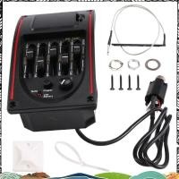 ราคา 5 band Tone Controls EQ Equalizer จูนเนอร ์ PS 500 5 Band Acoustic Guitar EQ Preamp Equalizer Pickup Acoustic Guitar neweer (29402013589)