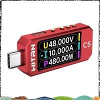 ราคา Super 1 ชิ้น USB แรงดันไฟฟ้าและ Current Meter 28V เครื่องทดสอบ C5 สีแดงพลาสติก Pd3 1 Fast Charging Ufs Aging Detection (56459371445)