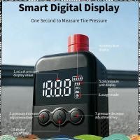 ราคา Super Digital Inflator ปั๊มลมไฟฟ้ามินิแบบพกพา 130PSI สําหรับ MTB สําหรับอุปกรณ์จักรยานสําหรับจักรยาน Schrader Presta ยาง (55460851556)