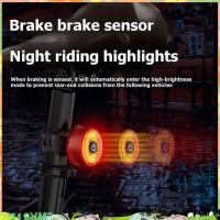 ราคา จักรยานเบรค Sensing ไฟท้าย LED จักรยานด้านหลังความปลอดภัยแฟลชไฟท้าย Road Mountain ขี่จักรยาน USB ชาร์จโคมไฟ (54760958734)