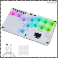 ราคา L WHY Fighting Stick Controller คีย์บอร์ดเกมต่อสู้แสง RGB สีสันสดใสสําหรับสวิตช์พีซี (43174308700)