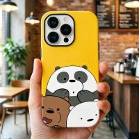 ราคา น่ารัก We Bare Bears 2 in 1 ฟิล์มเคสโทรศัพท์แม่เหล็กสําหรับ iPhone 17 Pro Max Air 16 Pro Max 11 12 13 14 15 Pro Max โทรศัพท์ฝาหลังสําหรับ Samsung S23 S24 S25 S26 Ultra Plus Back Shell (52861835386)
