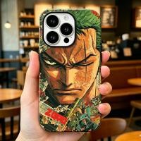 ราคา One Piece Zoro 2 in 1 ฟิล์มเคสโทรศัพท์แม่เหล็กสําหรับ iPhone 17 Pro Max Air 16 Pro Max 15 Pro Max โทรศัพท์ปกหลังสําหรับ iPhone 12 13 14 Pro Max กลับ Shell (52660205745)