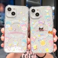 ราคา Gemini Little Twins Starเคสโทรศัพท์แม่เหล็กสําหรับiPhone 17 Pro Max 17 Air 16 Pro Maxโทรศัพท์ปกหลังสําหรับiPhone 11 12 13 14 15 Pro Max Plus Mini XR XS Max 7 8 Plusกลับเชลล์ (40579652567)