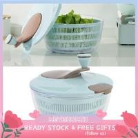 ราคา Meyishop Meyishop เครื่องล้างผักผลไม้ สลัดแห้ง รูระบายน้ำแบบคู่ มือหมุนเครื่องอบผ้า Kitchen (45354251568)