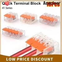 ราคา ACECINAR 10 ชิ้นสายไฟ 2 3 4 5 Pins 41 Series Quick Terminal Block Push in Universal AWG24 12 ขั้วต่อสายไฟ Terminals (57961271980)