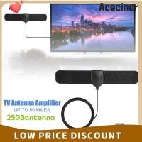 ราคา ACECINAR HDTV เสาอากาศ สัญญาณ Enhancer 1080p ตัวรับสัญญาณทีวี แบบพกพาฟรี HD ช่อง 4K Digital Amplifier Booster Home (48061429647)