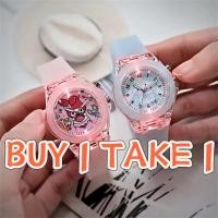 ราคา รูปแบบเด็กนาฬิกาข้อมือนาฬิกา Cinnamoroll นาฬิกา My Melody Kuromi การ์ตูนควอตซ์นาฬิกา KT นักเรียนนาฬิกาเด็กของเล่น (42966316076)