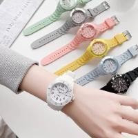 ราคา นาฬิกาเด็ก เด็กชายและเด็กหญิงนาฬิกาเยลลี่สีสันสดใสป้องกันการตกนาฬิกาข้อมือควอตซ์ (42316389238)