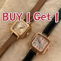 ราคา แฟชั่นของผู้หญิงเข็มขัดเลียนแบบบางหน้าปัดสี่เหลี่ยมนาฬิกาควอทซ์อะนาล็อกนาฬิกากันน้ํา (40916393880)